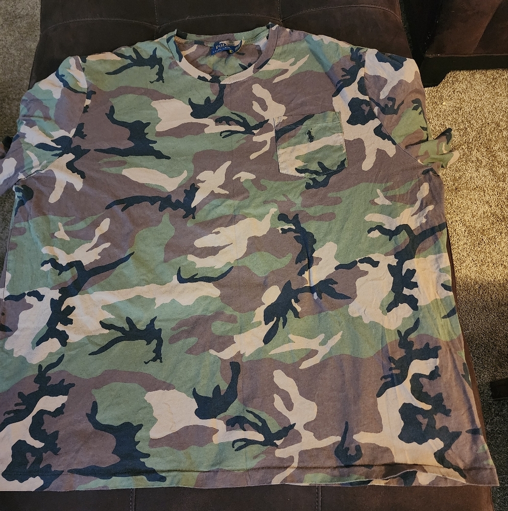 Polo Ralph Lauren Camouflage short sleeve t-shirt with pocket sz 4xb